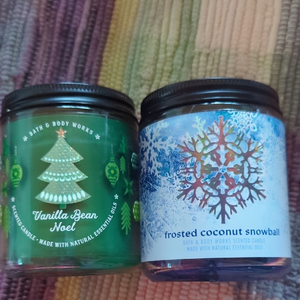 Winter candle duo
